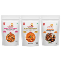Mimasa Paneer Tikka Masala, Butter Chicken, Tandoori Marinade Ready to Cook ( Pack of 3 )