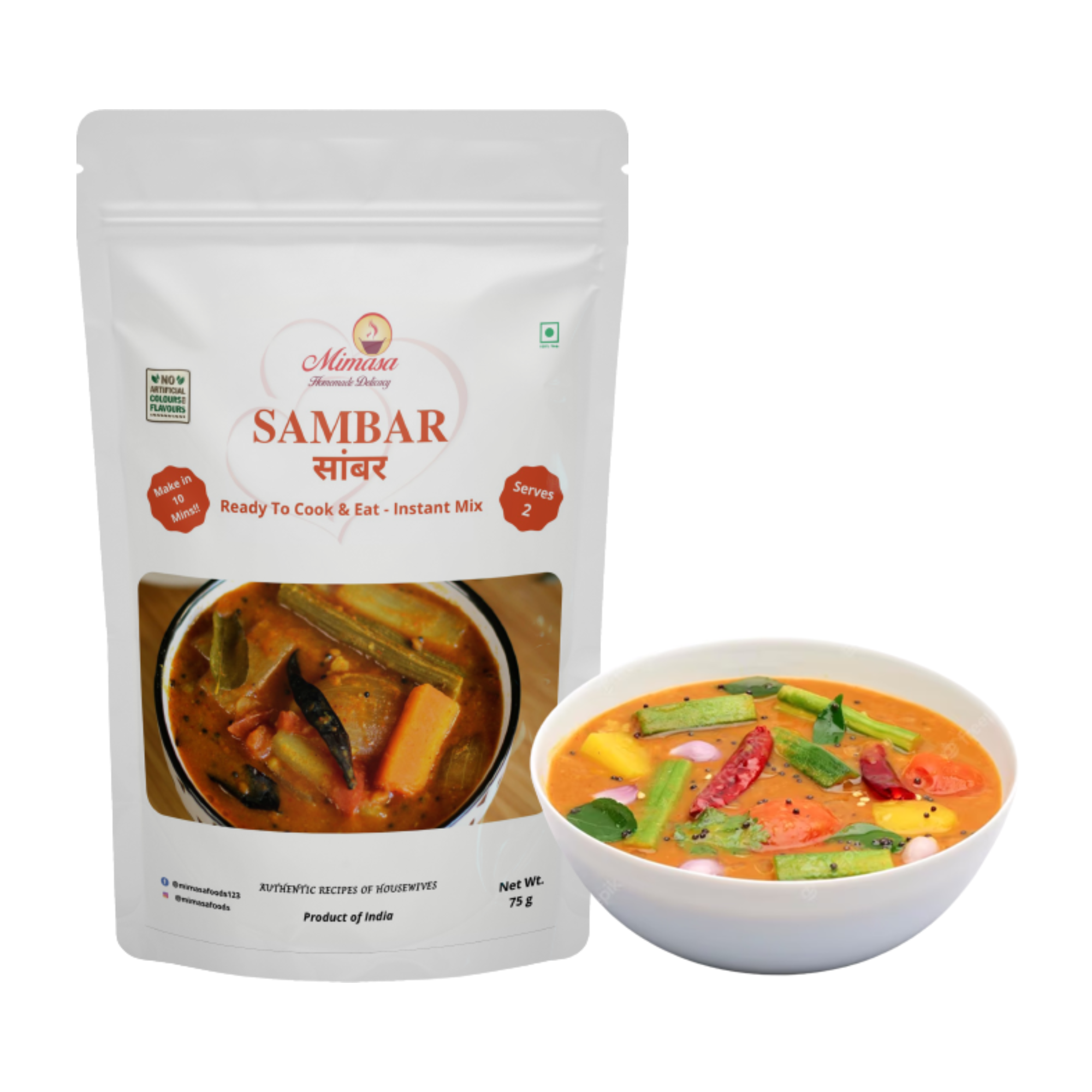 Mimasa Sambar Ready to Cook Gravy Paste